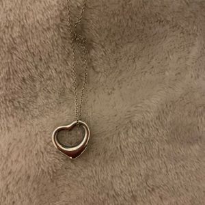 Tiffany & Co Elsa Peretti open heart necklace